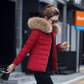Fashion Fur Coat Winter Women Down Cotton Padded Jacket Coat Female Thick Long Down Parkas Outwear