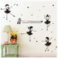 Cute Dancing Girl Child Room Decoration Pvc