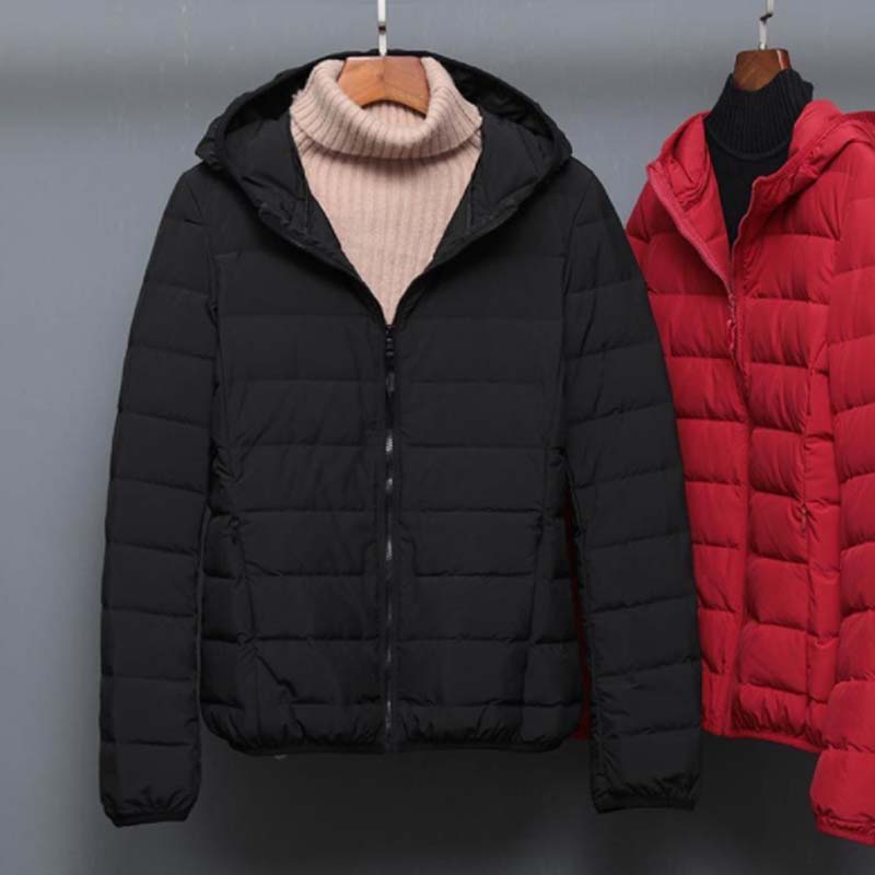 Autumn and Winter Women's Short High-end Seamless Lightweight Down Jacket