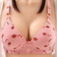 Thin Underwear Anti-sagging Anti-sagging Bra Without Steel Ring Gather Underwear Ladies Pure Cotton Fabric Light and Breathable