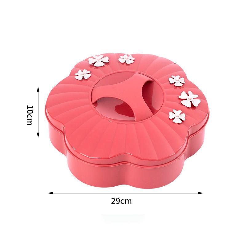 Home Creative Fruit Tray Living Room Tea Table Snacks Multilayer Plastic Fruit Tray Storage Box with Lid Sugar Melon Seeds Dried Fruit Box