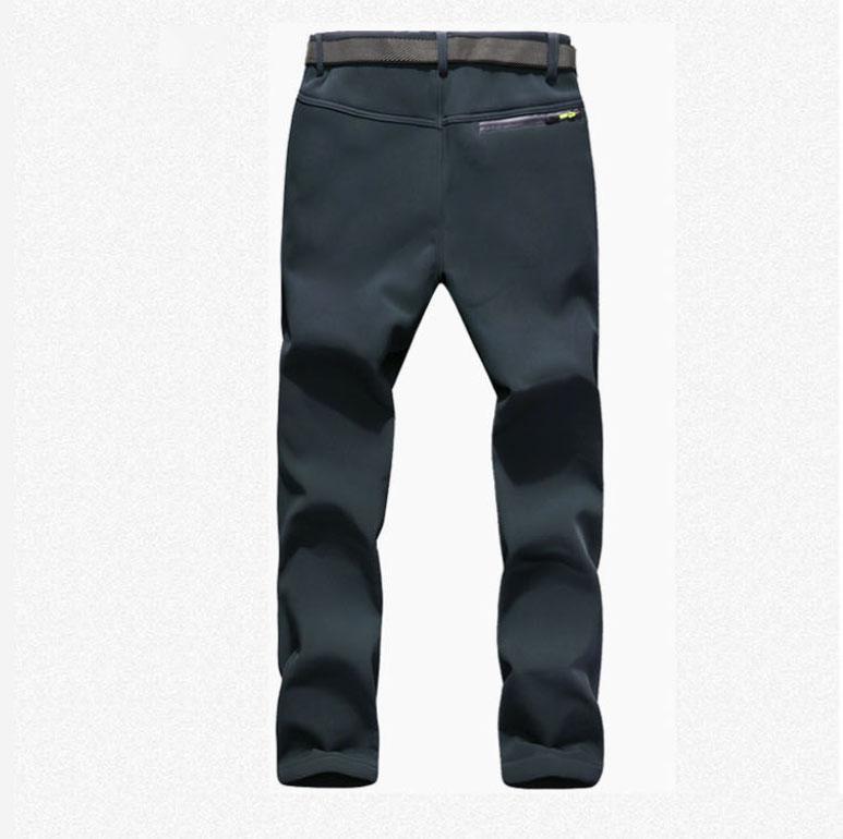 Fall/winter Thickened Assault Pants Men Plus Velvet Thickened Waterproof and Windproof Outdoor Hiking Pants Stretch Fleece Ski Pants