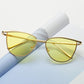 Fashion Women Cateye Sunglasses Fashion Trend Vintage Elegant Shield Lady Sun Glasses Female oculo d