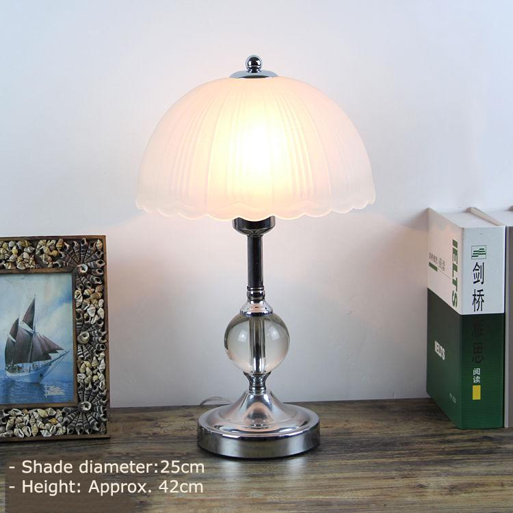 Glass European Bedroom Bedside Lamp Study Room Creative Modern Minimalist Table Lamp