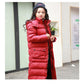 Girls' Warm Cotton-padded Jacket Winter Clothes Plus Velvet Thick Mid-length Down Cotton Jacket