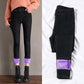 Arctic Velvet Elastic Waist Jeans Women Plus Velvet Thickened High Waist Korean Students Are Thin and Small Feet Pencil Winter Women's Pants