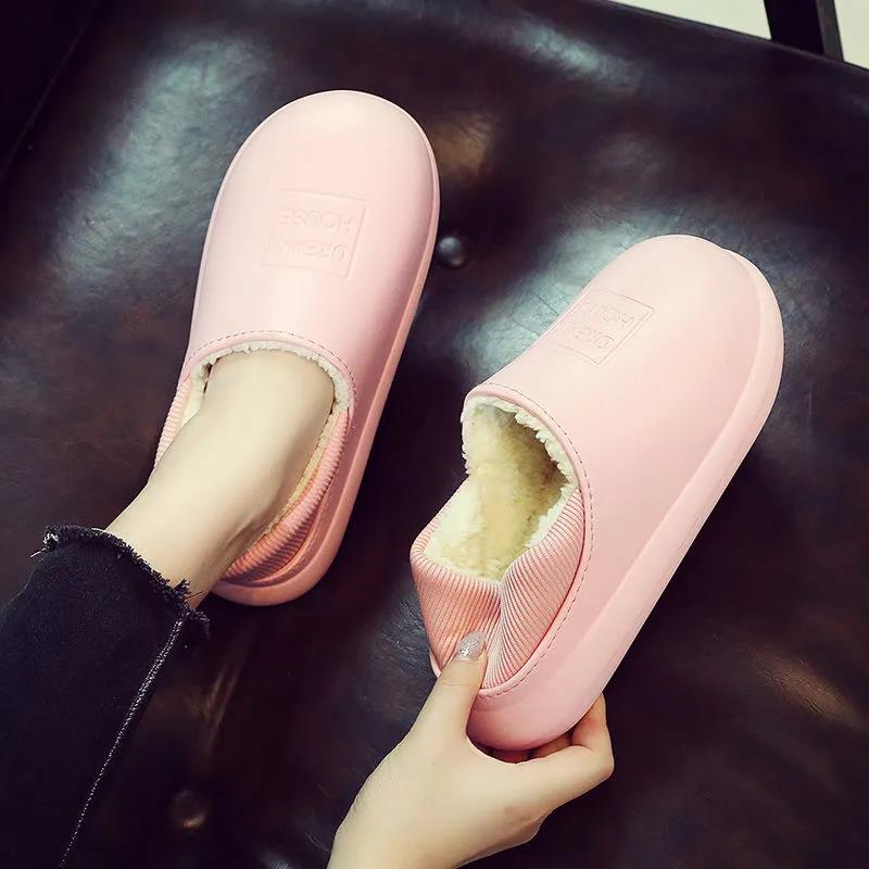 Autumn and Winter Cotton Shoes Plus Velvet Soft Thick-soled Bag with Cotton Shoes To Keep Warm Leisure and Dirt-resistant