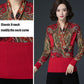 Autumn Winter Ethnic Style  Floral Print Sweater Knit Pullover Jumper Tops  Casual Slim Warm Woolen Sweater