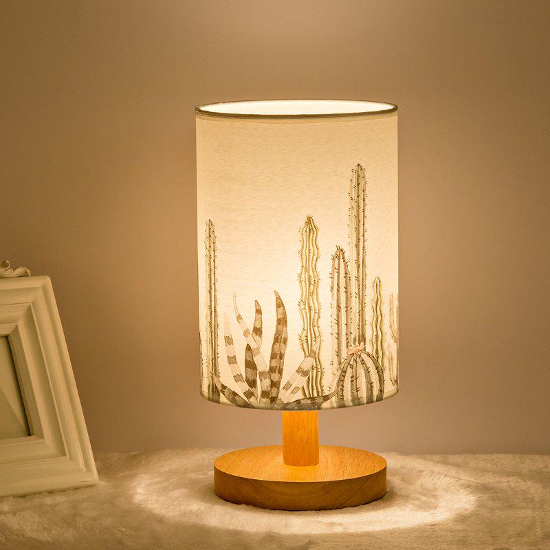 Led Wood Table Lamp Eye Protection Desk Lamp Bedroom Study Bedside  Night  Lamp