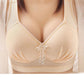 Thin Section Simple Large Size Anti-sagging Anti-sagging Breast Gathered Non-magnetic No Steel Ring Ladies Underwear Bra