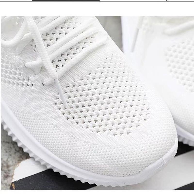 Spring White Shoes Women's Shoes Breathable Sports Mesh Wild Summer Thin Hollow Blank Shoes
