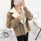 Autumn and Winter Knitted Cardigan Loose Lapel Long-sleeved Sweater Korean Fashion Thick Coat