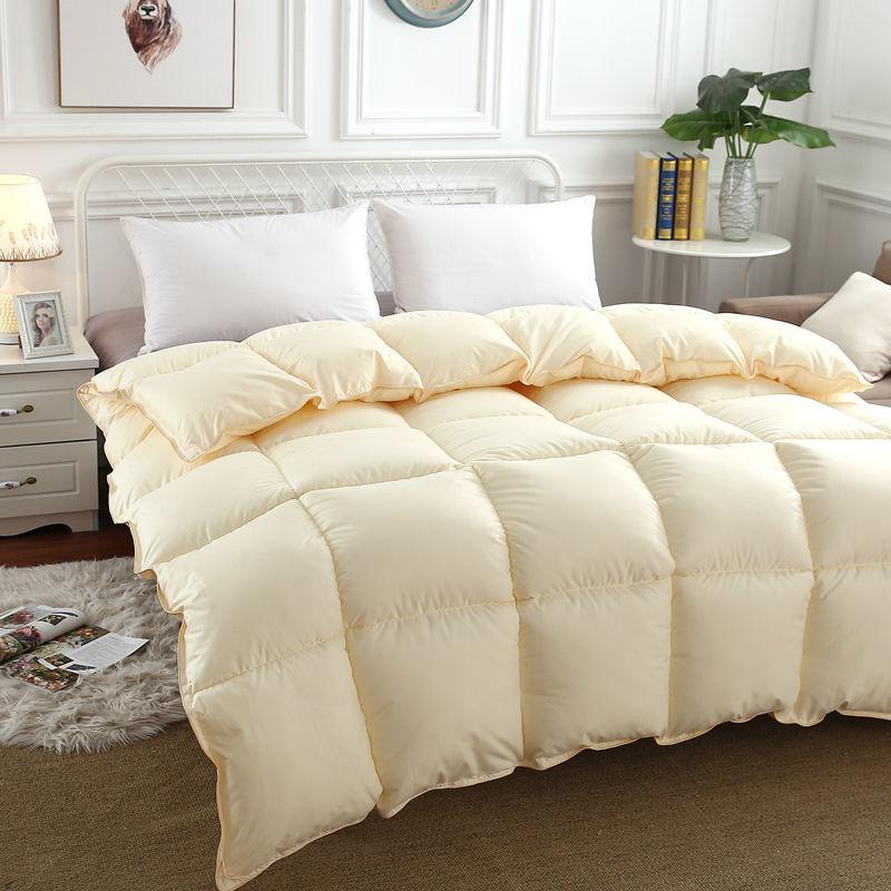 Winter White Goose Down Duvet Thickened Warmth Double Quilt Single Dormitory Quilt Large Soft and Comfortable Duvet