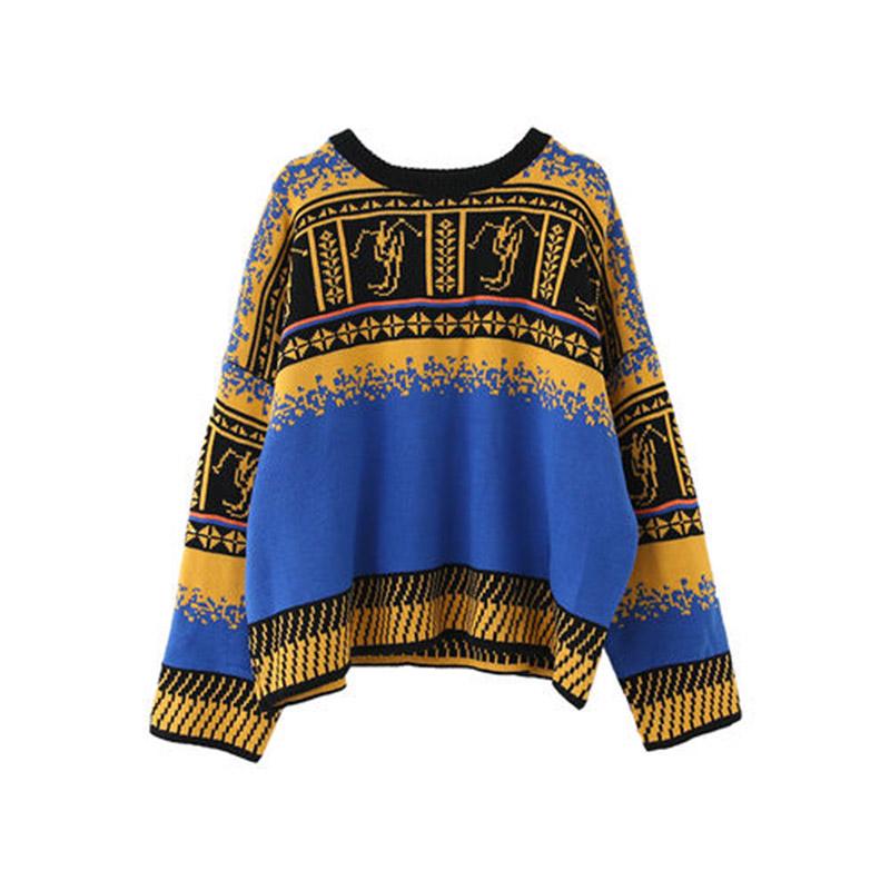 Spring, Autumn, Christmas Day, Jacket, Outer Wear, Warm Sweater, Female Loose Thick Retro Red