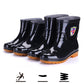 Four Seasons Fashion Men's Short Tube Waterproof Rubber Shoes Water Boots Non-slip Rain Boots Work Rain Boots