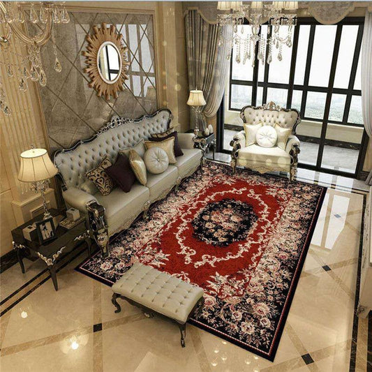 European-style Carpet Living Room Coffee Table Mat Bay Window Tatami Mat Bedroom Bedside Blanket Household Room Large Area Stitching