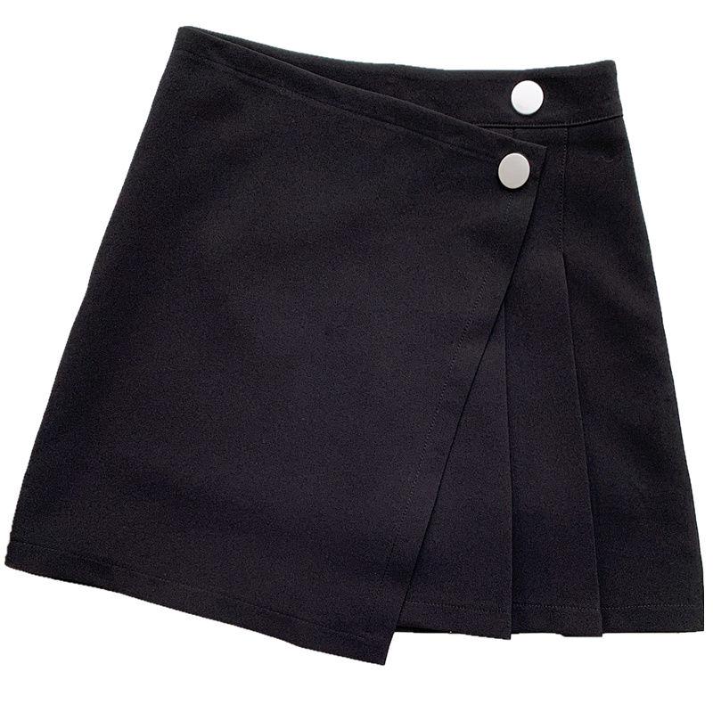 Irregular Split Fork Women Sexy Tight A-line High Waist Short Skirt  Zipper Home Office  Club Casual