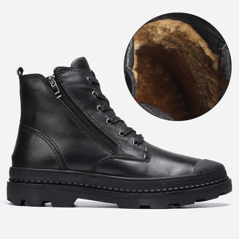 Natural Cowhide Men's Boots Handmade Retro Men's Leather Boots Leather Men's Shoes