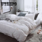 Solid Color Four-piece Can  Bedding Dormitory Quilt Cover Sheet Set of Four