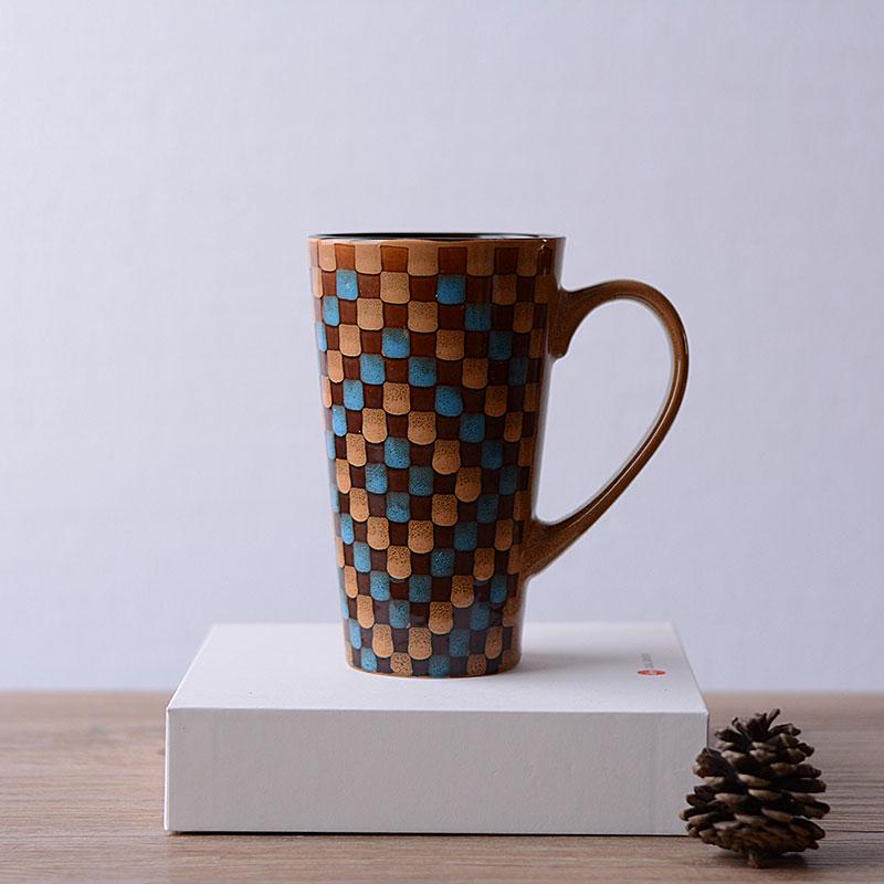 Creative Ceramic Mug With Lid With Spoon Milk Coffee Tea Cup Couples Wedding Lover
