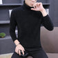 Winter Men's Fleece Sweater Bottoming Shirt Thickened Knitted Sweater Turtleneck Warm Sweater