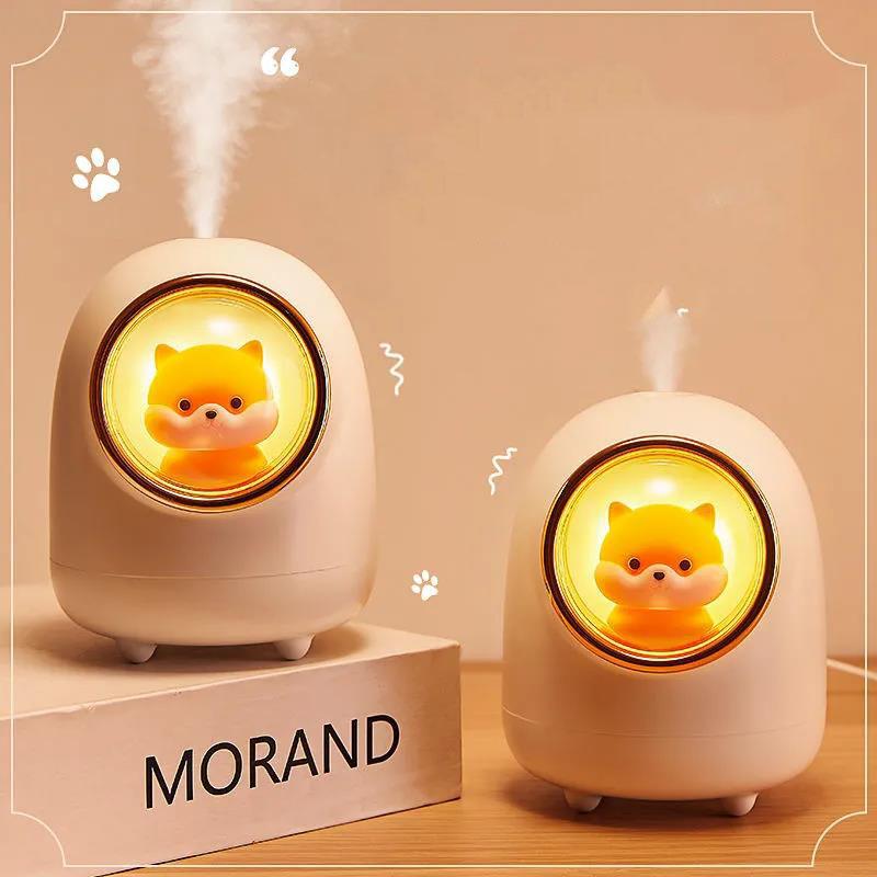 Humidifier Cute Pet Space Capsule Usb Charging Night Light Home Office Dormitory Wireless Mini Mute