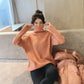 Pofulove Lady Pullover Winter New Net Red Western Bottoming Sweater Fairy Loose Turtleneck Sweater