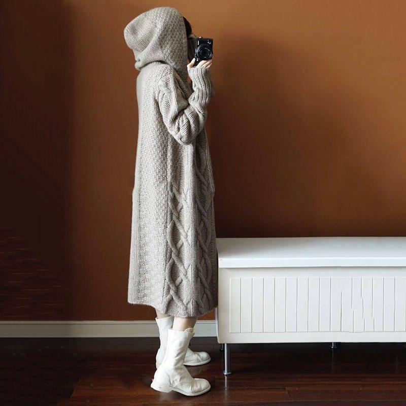 Fashion Long Cardigan Women 2019 Fashion Harajuku Loose Knit Sweater Women Casual Jacket Coat Autumn