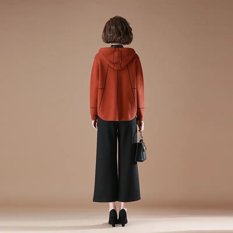 L-4XL Large Size Coat Middle-aged and Elderly Women's Coat 2021 New Spring Autumn Thin Section Solid Casual Jacket Female Tops