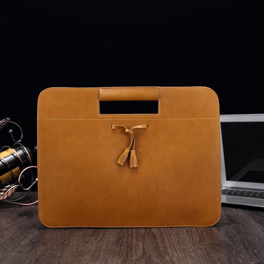 Business Briefcase Men Large-capacity Leather Waterproof Handbag Envelope Messenger Shoulder Bags