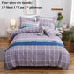 Bed Supplies Grinding Four-piece Thick Twill Bed Single Pillow Package Set Home Bedding 1.8 M 2 Meters Double Bed
