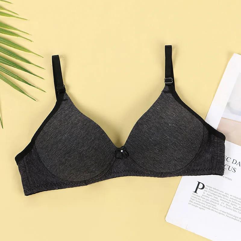 Small Size Thin Section Gathered Bra Sexy No Steel Ring To Close The Auxiliary Breast Anti-sagging Stereotype Adjustment Light and Breathable Bra