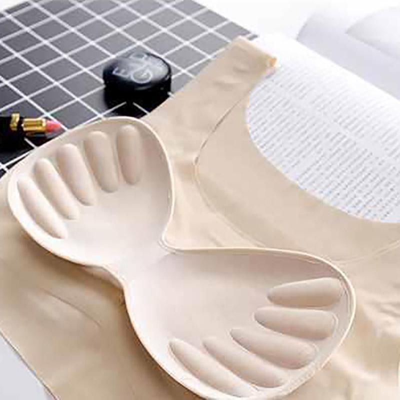 Large Size Seamless Smooth Sports Thin Section Light and Breathable No Steel Ring Gathering Anti-sagging Elastic Skin-friendly Non-slip Bra
