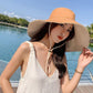 Fisherman Hat Female Sun Hat Spring and Summer Tide Double-sided Face Anti-ultraviolet Large Brim Sunscreen Hat