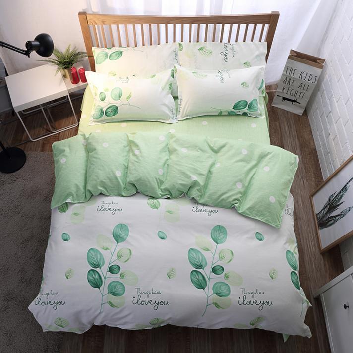 New  Home Cartoon Fox 3/4pcs Bedding Sets Children's Beddingset Bed Linen Duvet Cover Bed Sheet