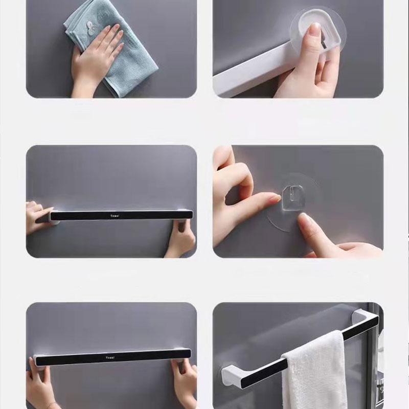 Towel Rack Slippers Rack Rag Rack Bathroom Simple and Creative Towel Rack Wall Hanging Rack Wall Hanging Towel Rail Holder Rack