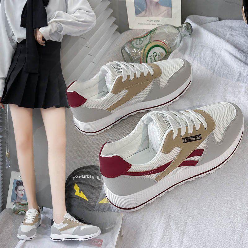 Lightweight Sneakers Women's Casual Women's Single Shoes  Small White Shoes  Sports Net Shoes  Women's Breathable  Comfortable