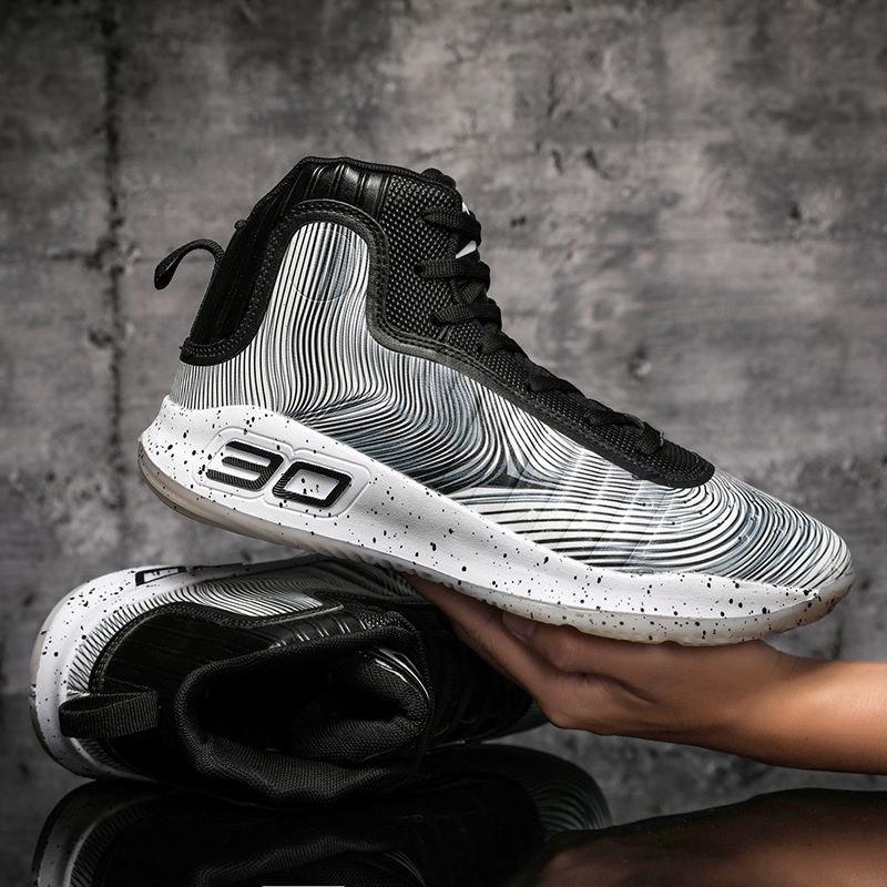 Size36-45 Men High-top Basketball Shoes Sneakers Shockproof Lightweight Breathable Outdoor Running Shoes