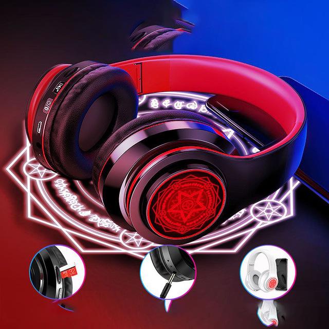 Wilress Headphones Bluetooth 5.0 Gaming Headset Stereo Noise Canceling Sports Headphones with Mic