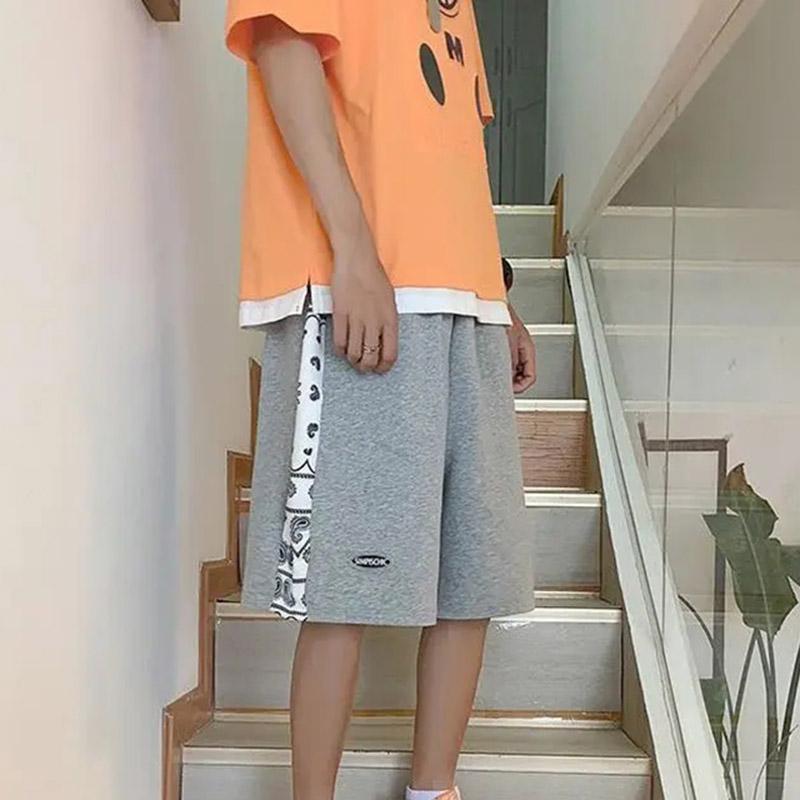 Sports Shorts Men's Summer Thin Section Outer Wear Trend Loose Basketball Pants Men's 5 Five-point Pants Sweatpants Tide Brand Net Red