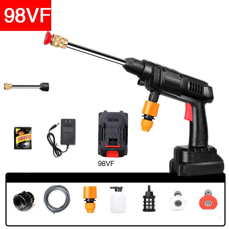 Wireless Lithium Battery Car Washer Gun Household Car Washer High Pressure Water Gun Cleaning Machine