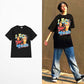 Summer T-shirt Men's Tide Brand Short Sleeve Loose Hip Hop Half Sleeve Student Couple Top
