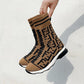 Flying Knit Stretch Socks Shoes Women's High-top Sneakers Breathable Casual Shoes