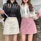 Pofulove S-5XL Women Plus Size Anti-light Denim Skirt Slim Sexy Package Hip Skirt Mini A-line Skirts