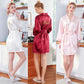 Ladies Silk Nightgown Wedding Dressing Gown Embroidered Bride Cardigan Robe Bride Bridesmaid Morning Gown