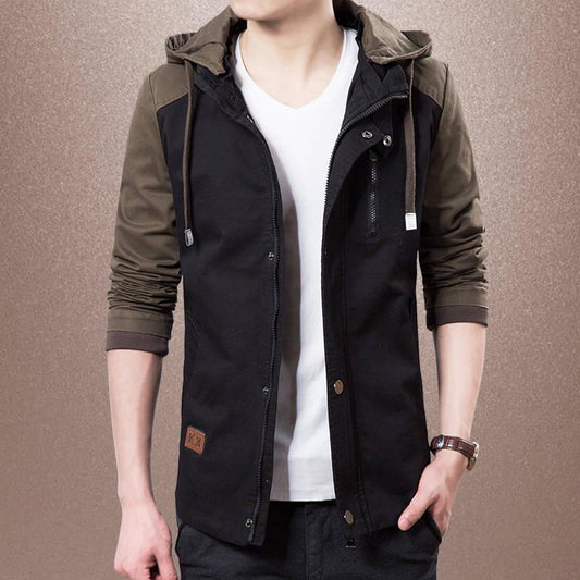 Autumn Mens Jacket Men Slim Casual Baseball Jackets Men Stand Collar Coat Fashion Men Clothing M-5XL
