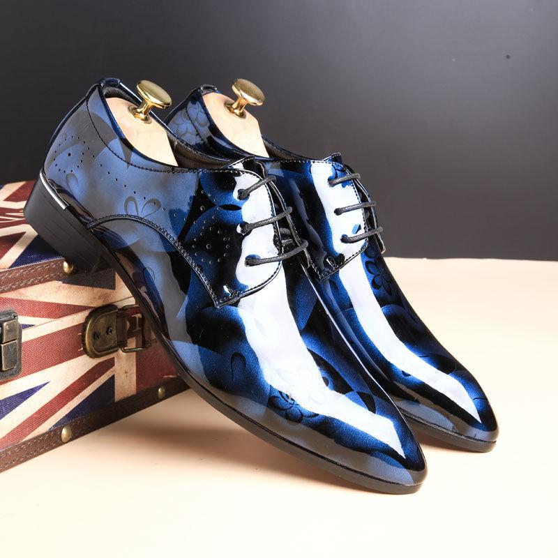 Men's Formal Leather Shoes Business Casual Shoes Pointed Toe Oversize Men's Shoes