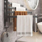 31cm Rotating 2 Bar Bathroom Towel Rack Free Punching Multi-bar Drying Space Aluminum Towel Bar Bathroom Rack Dormitory Rack Kitchen Towel Rack