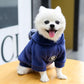 Dog's Warm Jackets Coats Hooded Winter Clothing Cat Hoodies Rompers Two-legged Clothes for Puppy Cats Soft Cotton Jumpsuits with Cap