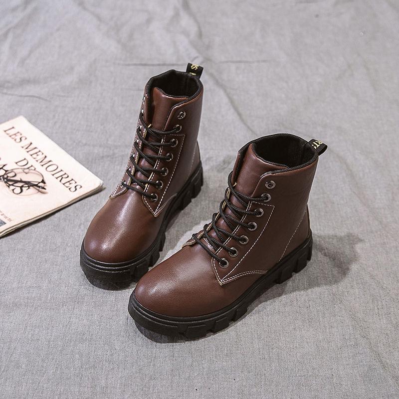 Women's Snow Boots Bottes Femme Winter Lace Up Ankle Botas 35-40 Botas De Mujer